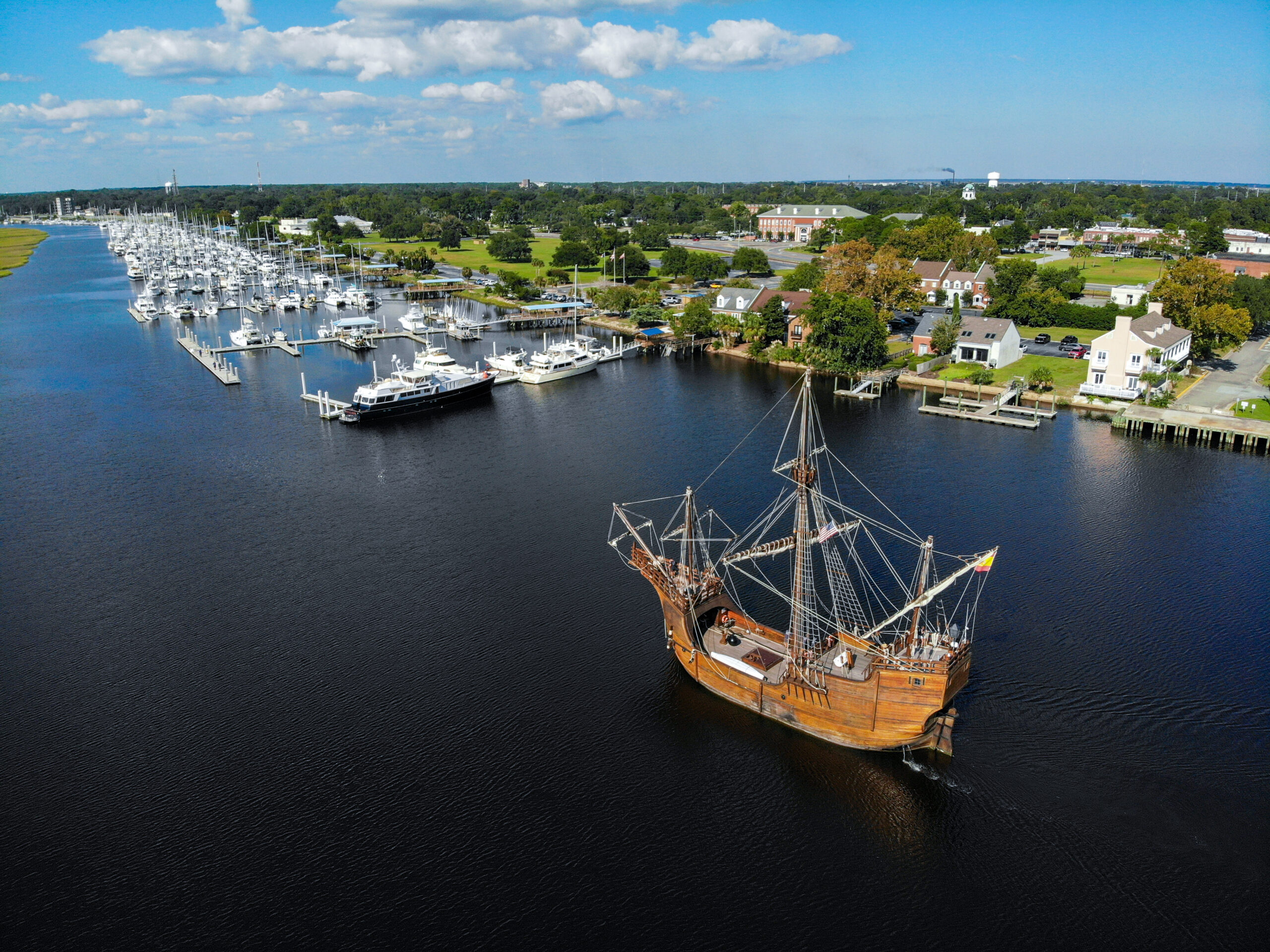 Santa Maria replica sets sail in Brunswick